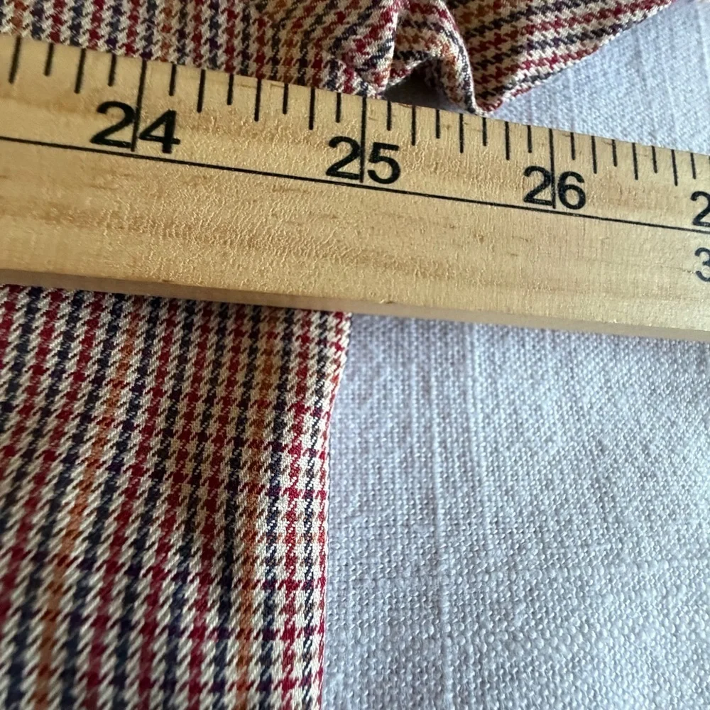 Jos. A. Bank Shirt Mens L Brown Check Traveler's Collection Cotton Casual Office - Picture 5 of 8
